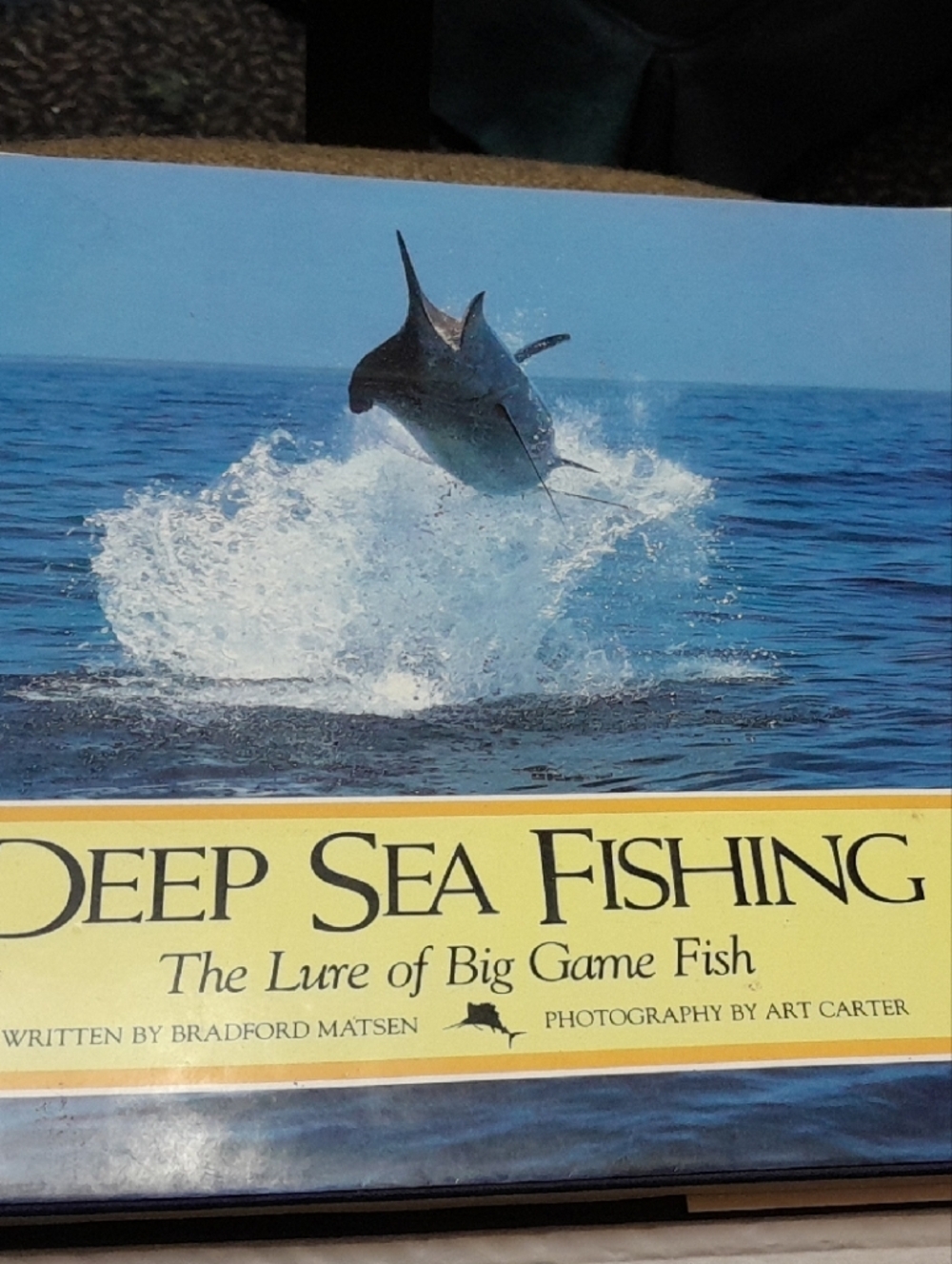 Deep Sea Fishing Coffee Table Book - Blue and Yellow Cover
